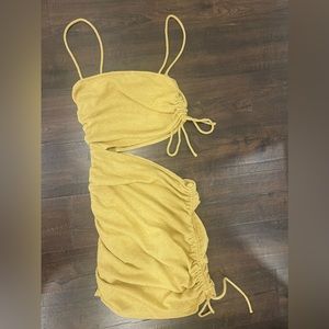 Cut out sabo skirt mini dress